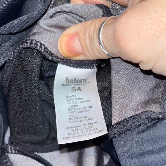 Balera Metallic zip front leotard - Picture 9 of 9